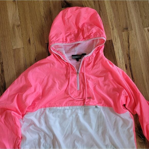 Pennant Colorblock Half Zip Hooded Pullover Rain Jacket XL - Picture 5 of 7